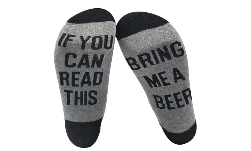 Image 3: 'Bring Me Beer' Socks