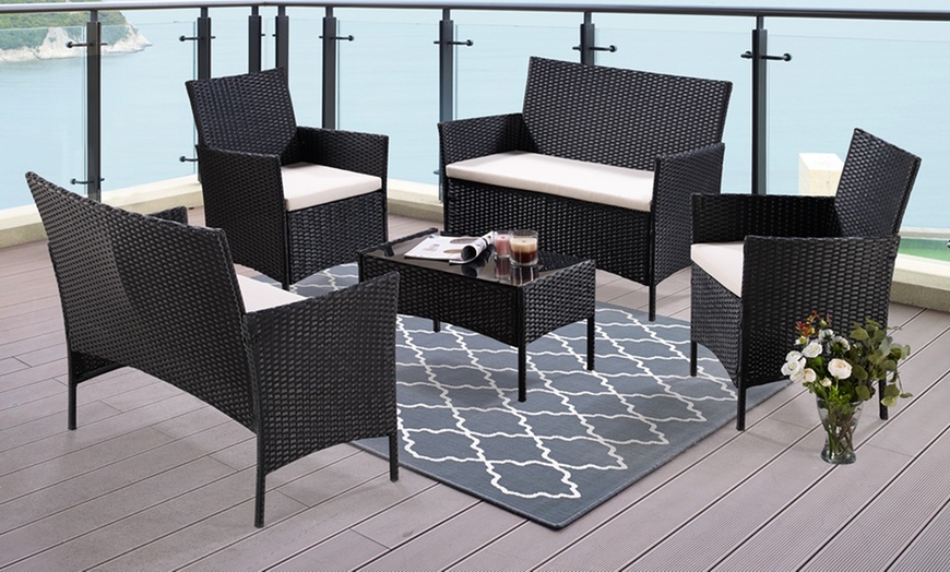 Image 2: Rattan Lounge Set
