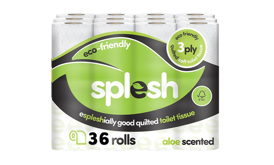 Image 5: Up to 72 Splesh Eco-Friendly Aloe Vera Three-Ply Toilet Paper Rolls