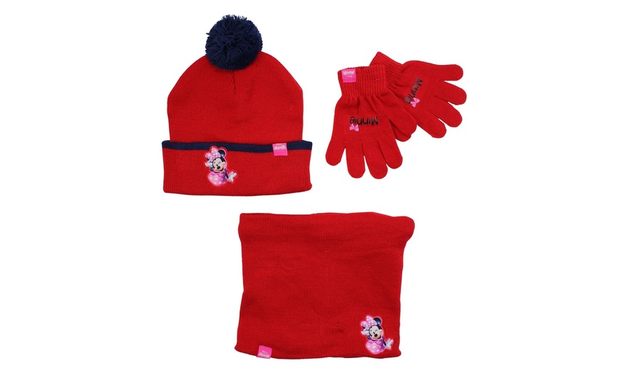 Image 36: Ensemble bonnet, gant, tour de cou Lilo & Stitch, Paw Patrol ou Minnie