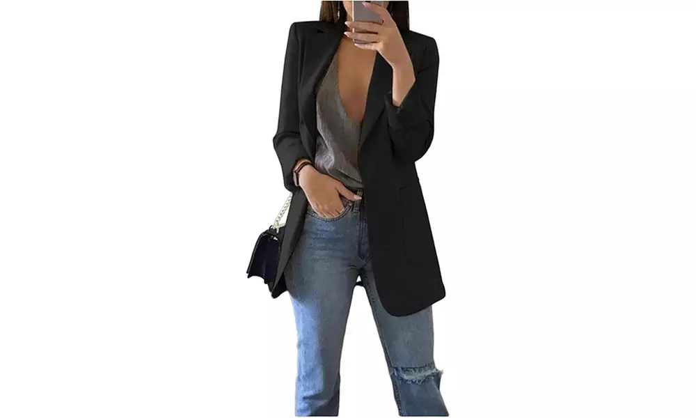 Damen Casual Boyfriend Blazer
