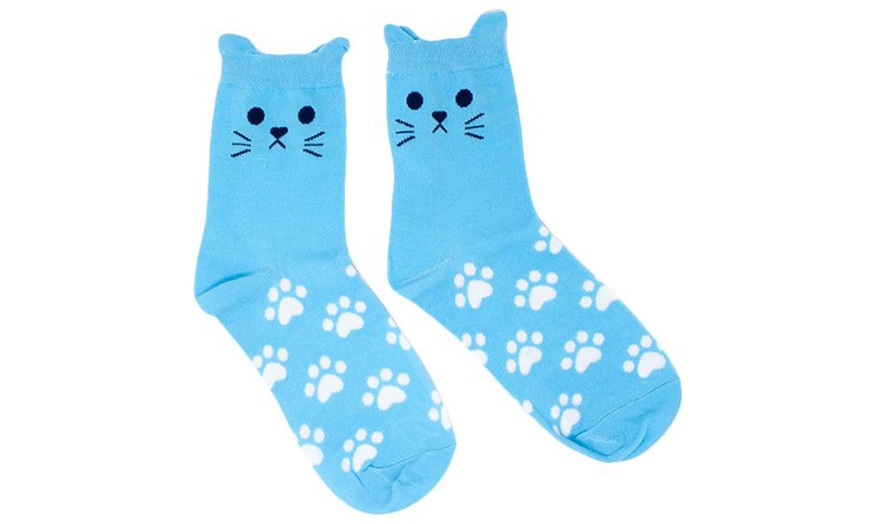 Image 5: Flo Women's Cat Socks