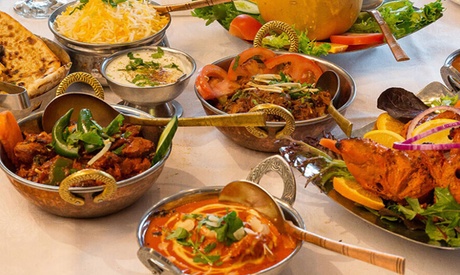 Menu au choix avec entrée, plat et dessert, option café pour 2 personnes dès 24,90 € au restaurant Maharaja