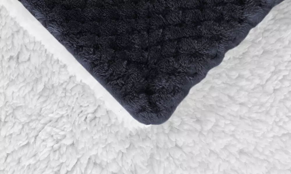 Coperta elegante in sherpa lavorato a maglia