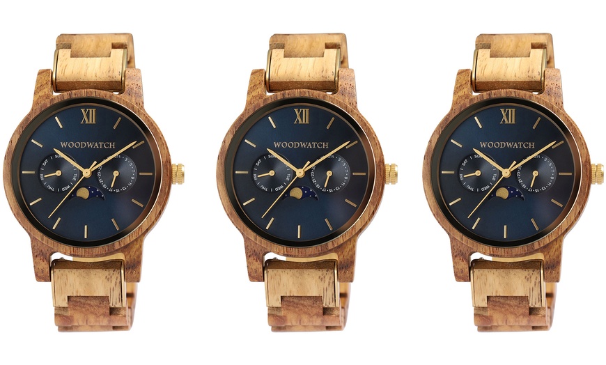 Image 3: 1x, 2x oder 3x WoodWatch Sailor Holz-Armbanduhr