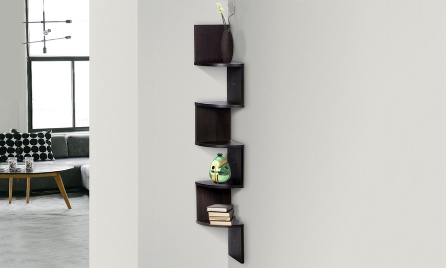 Image 2: Five-Tier Space-Saving Shelf Unit