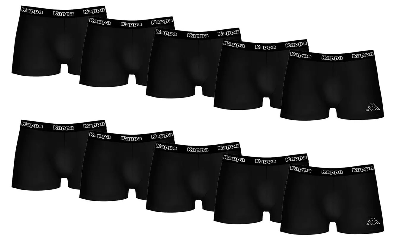 Pack de 10 boxers Kappa pour homme, taille au choix - Second Medium