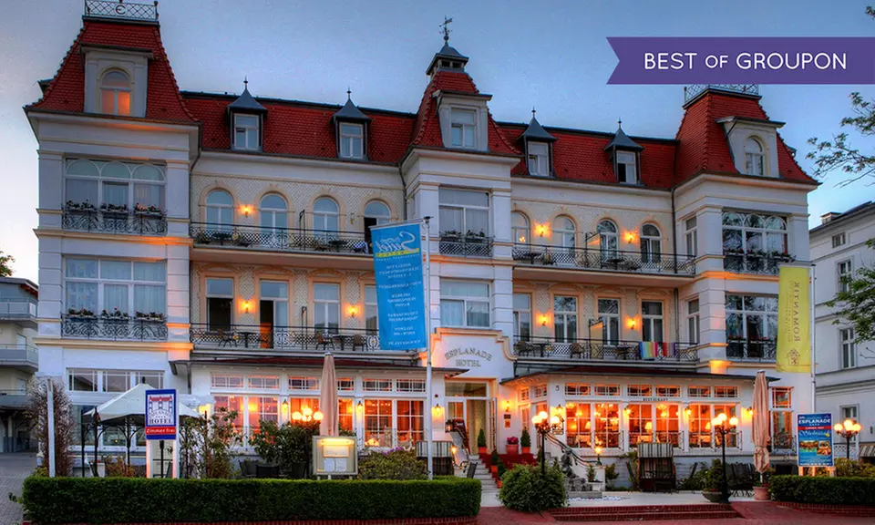 Usedom: 3-8 Tage für 2 Pers. inkl. Frühstück, 1x 3-Gänge-Dinner und Spa-Nutzung im 4* Seetelhotel Esplanade - Primary Image