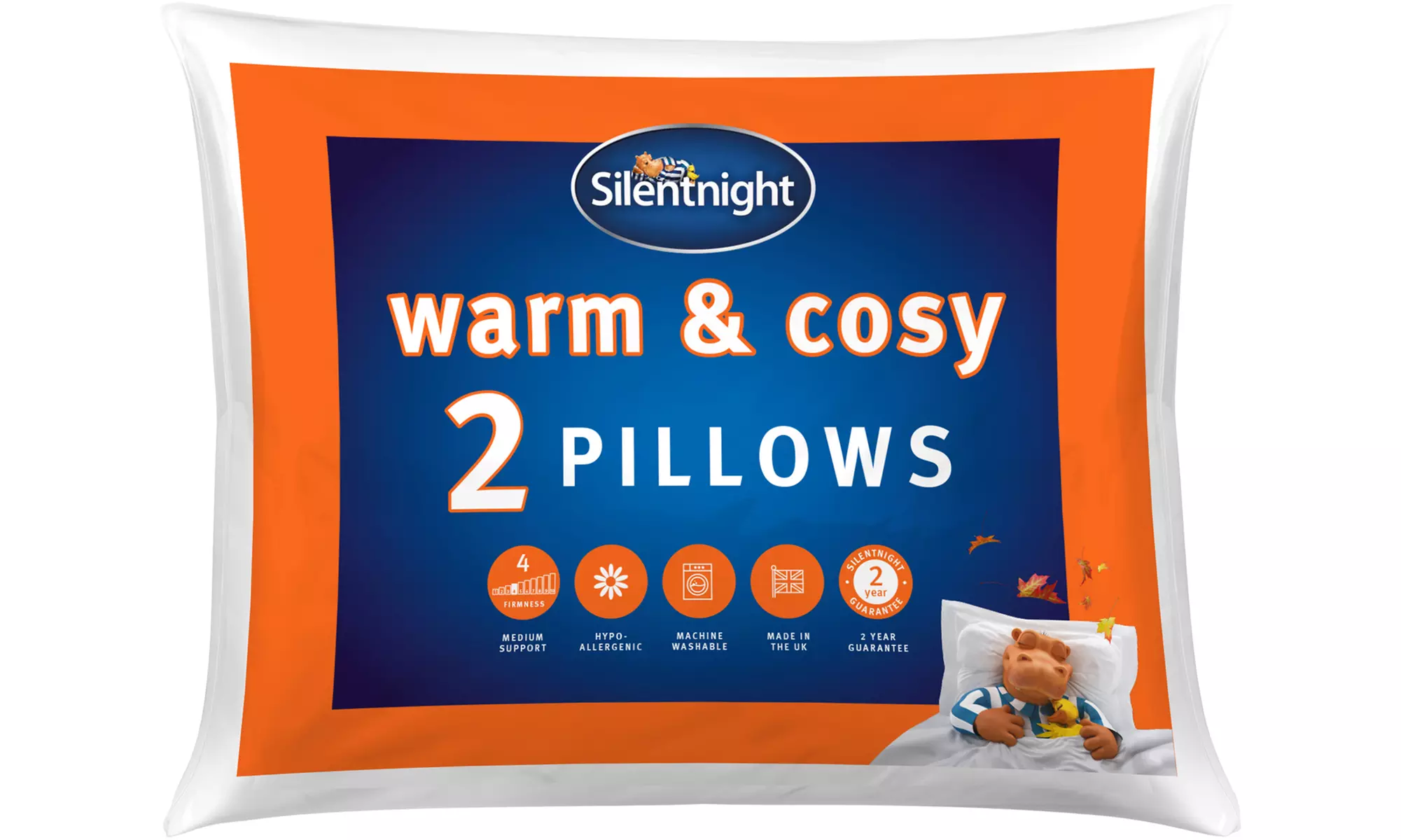 Silentnight Set of Two Warm and Cosy Pillows
