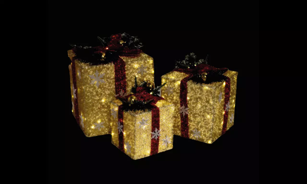 Decorazioni Natalizie luminose da mettere sotto l'albero, Natale, led