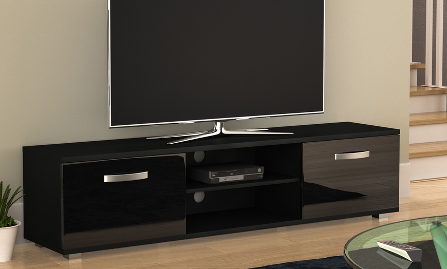 Image 28: Vida Designs Cosmo Two-Door TV Unit with Optional LED