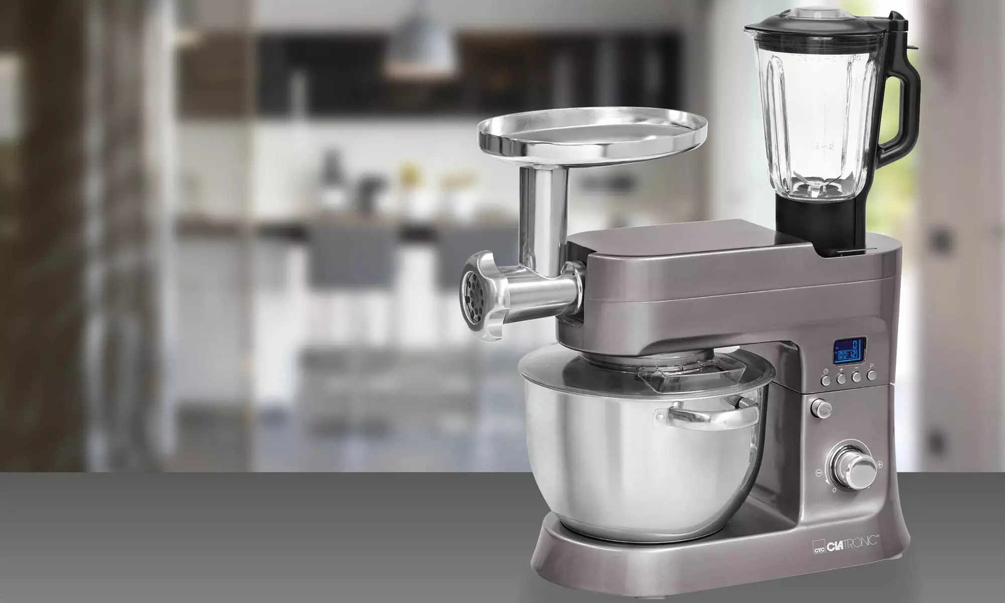 Robot pâtissier multifonction 4 en 1, 6,2 L 1200 W Clatronic, livraison offerte - Primary Image