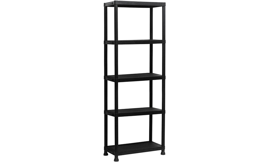 Image 4: Three Four or Five Tier Plastic Shelving Storage Rack