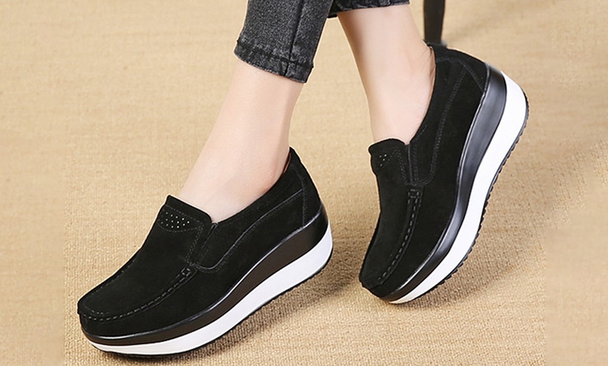 Image 9: Slip-On Platform Loafers