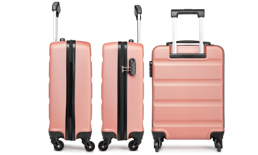 Image 5: Horizontal Design Hard Shell Suitcase Set with Combination Lock