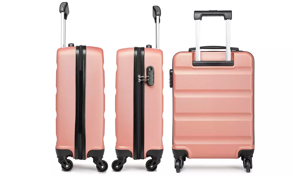 KONO Horizontal Design Hard Shell Suitcase Set with Combination Lock