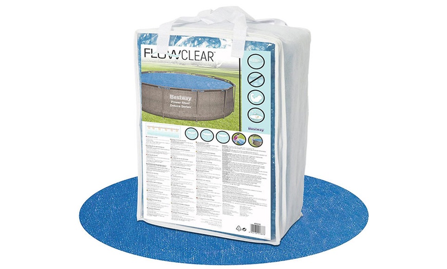 Image 14: Bestway Flowclear Solar Swimming Pool Cover Collection
