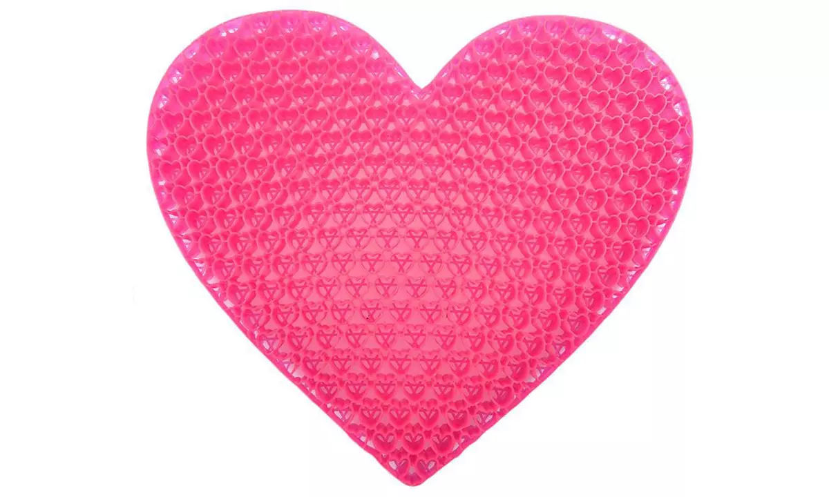 Cuscino in gel a nido d'ape a forma di cuore dalle dimensioni di ca. 40 x 44 x 4 cm con consegna gratuita - Image 5