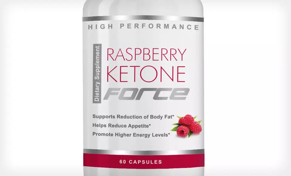 One, Two, or Three Bottles of Raspberry Ketone Force (Up to 81% Off). Free Shipping. - Second Medium