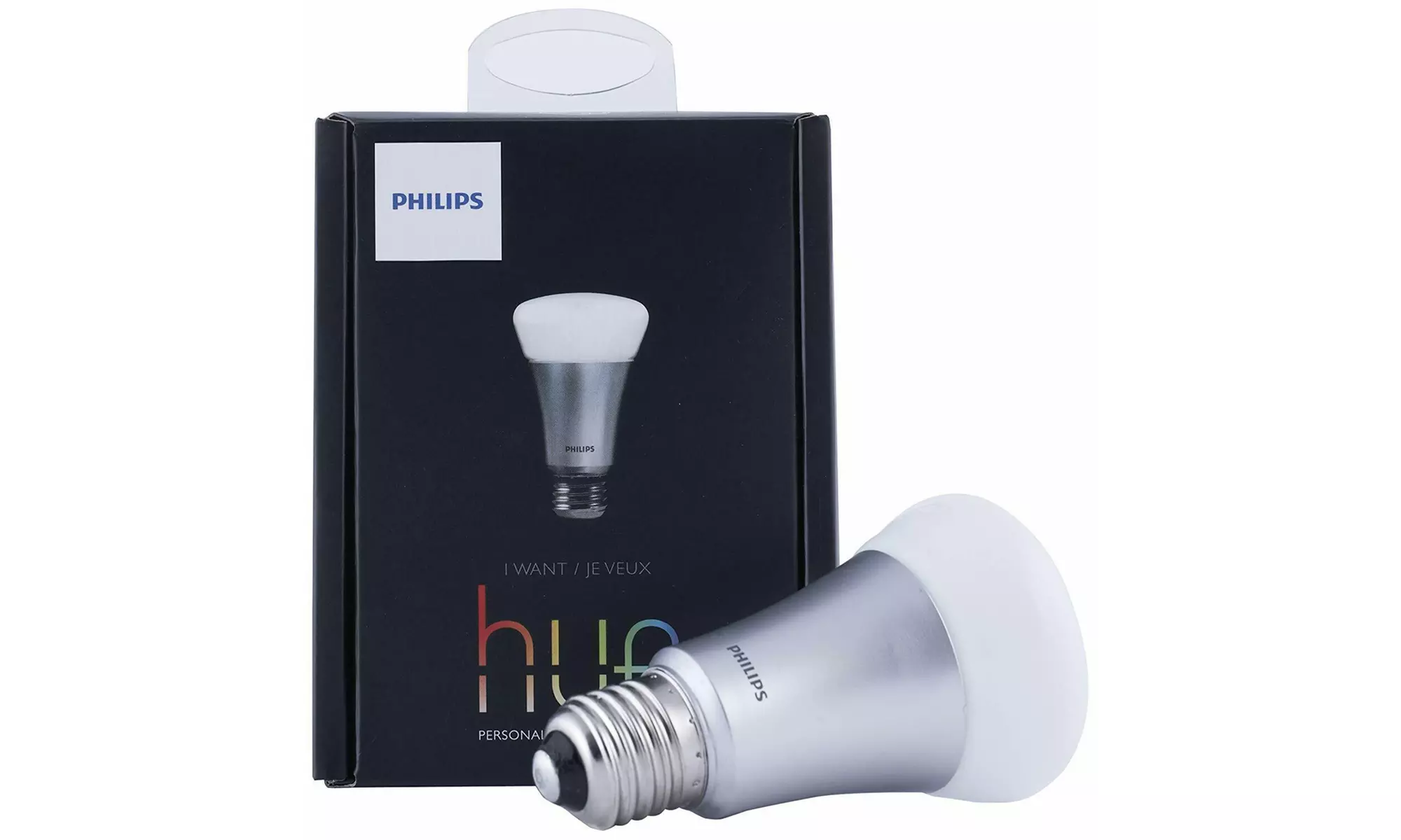 Philips Hue 1st Gen A19 Smart LED Color-Changing Light Bulb (Refurbished) - Primary Image