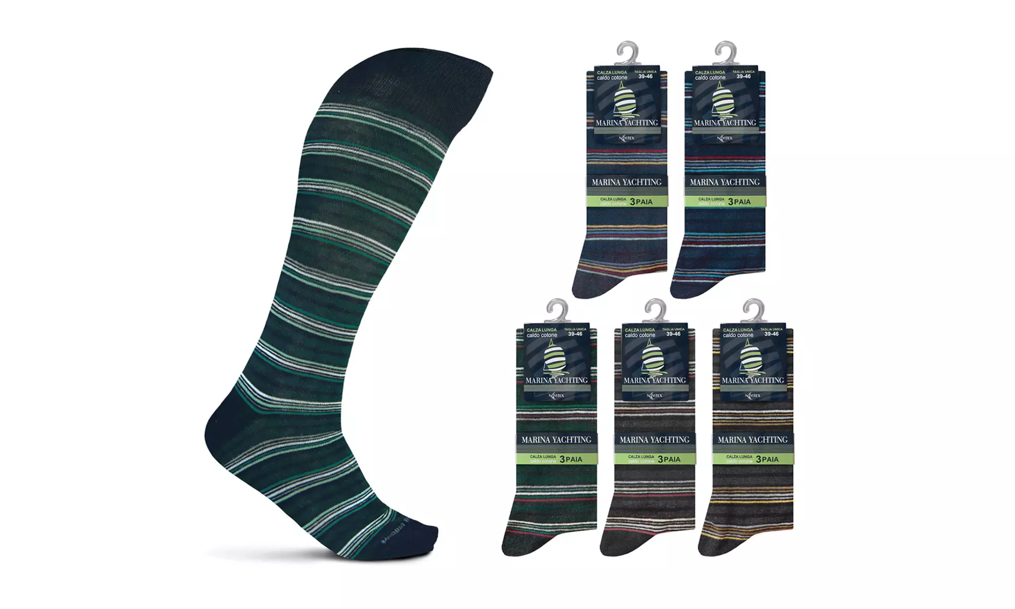 Set di 6 paia di calzini da uomo Marina Yatching