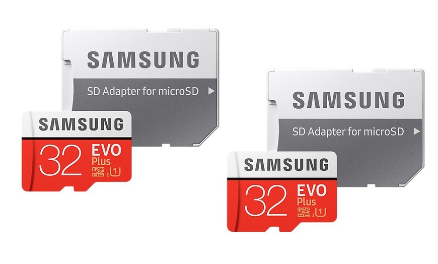 Image 2: Samsung 32GB SD Card and Adapter