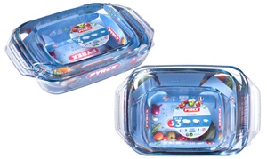 Pyrex Three-Piece Roaster Set