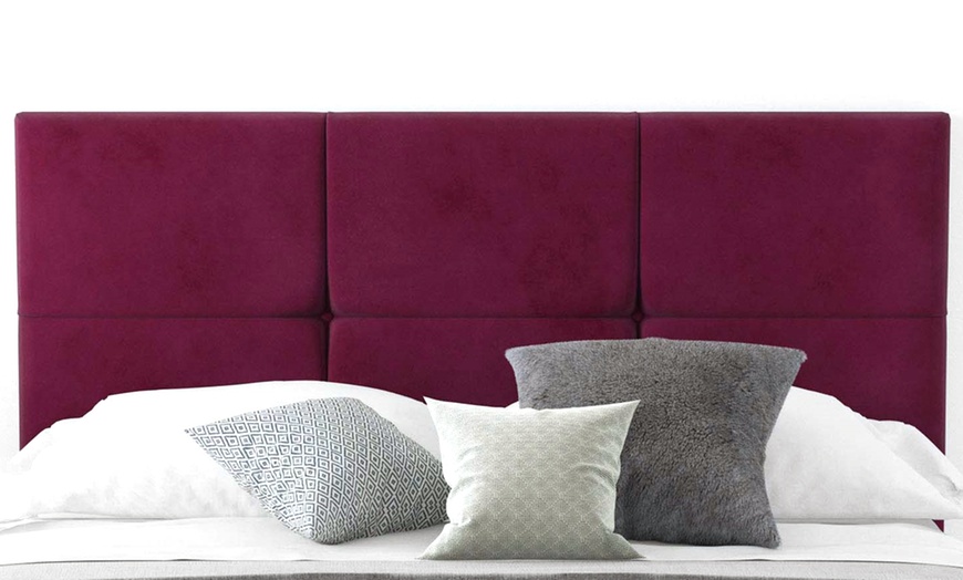 Image 2: Plush Velvet Headboard