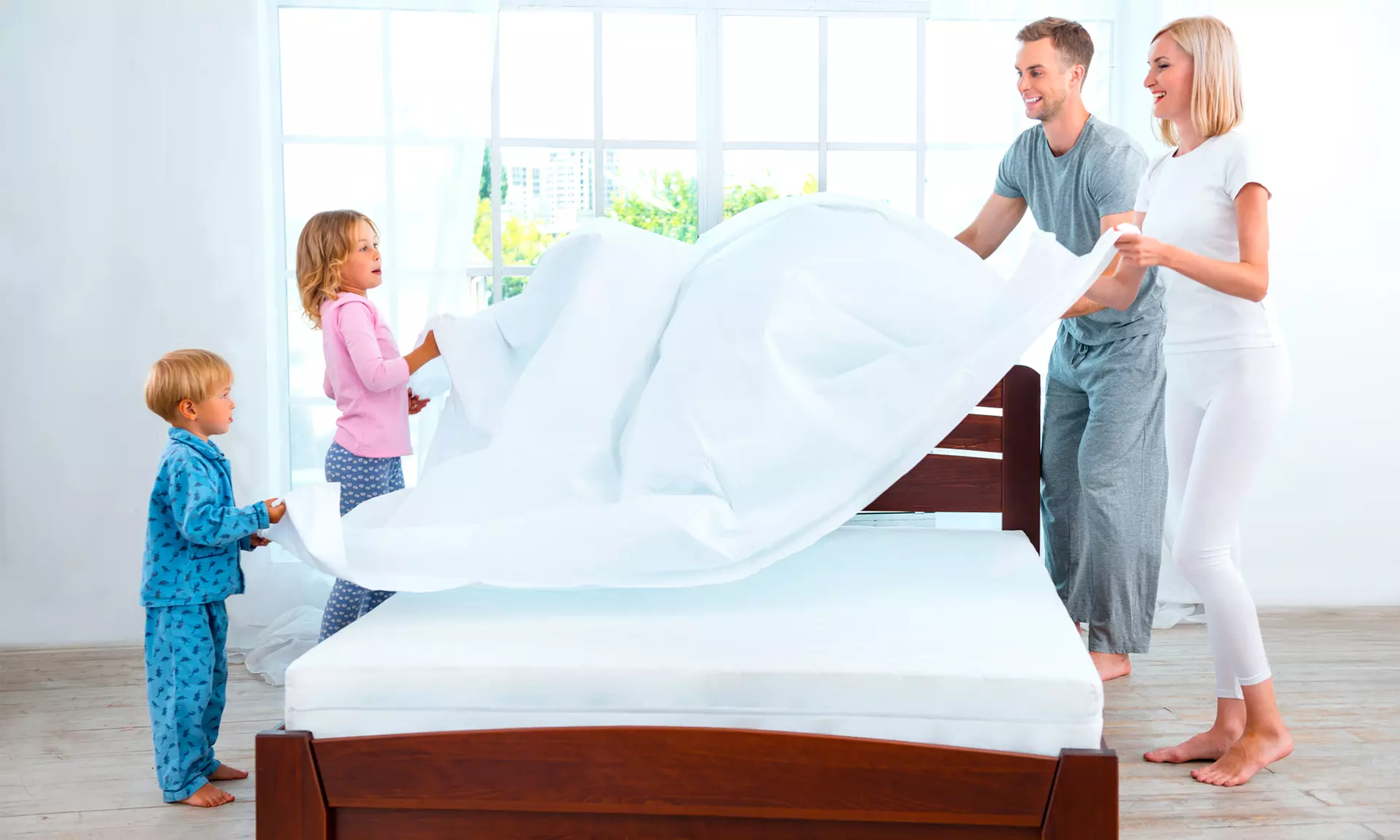 Housse élastique en coton pour matelas avec fermeture Éclair - Image 5