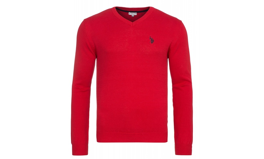 Image 6:  U.S. POLO ASSN. Strickpullover mit V-Ausschnitt