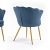 Image 2: Fluwelen schelpfauteuil
