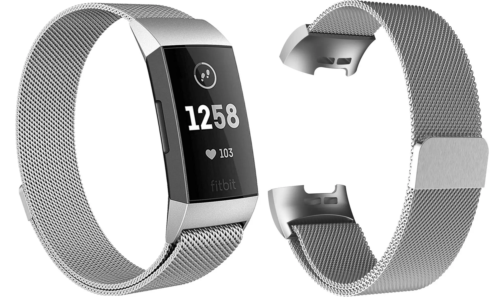 Stainless Steel Band for Fitbit Charge 3 - Second Medium