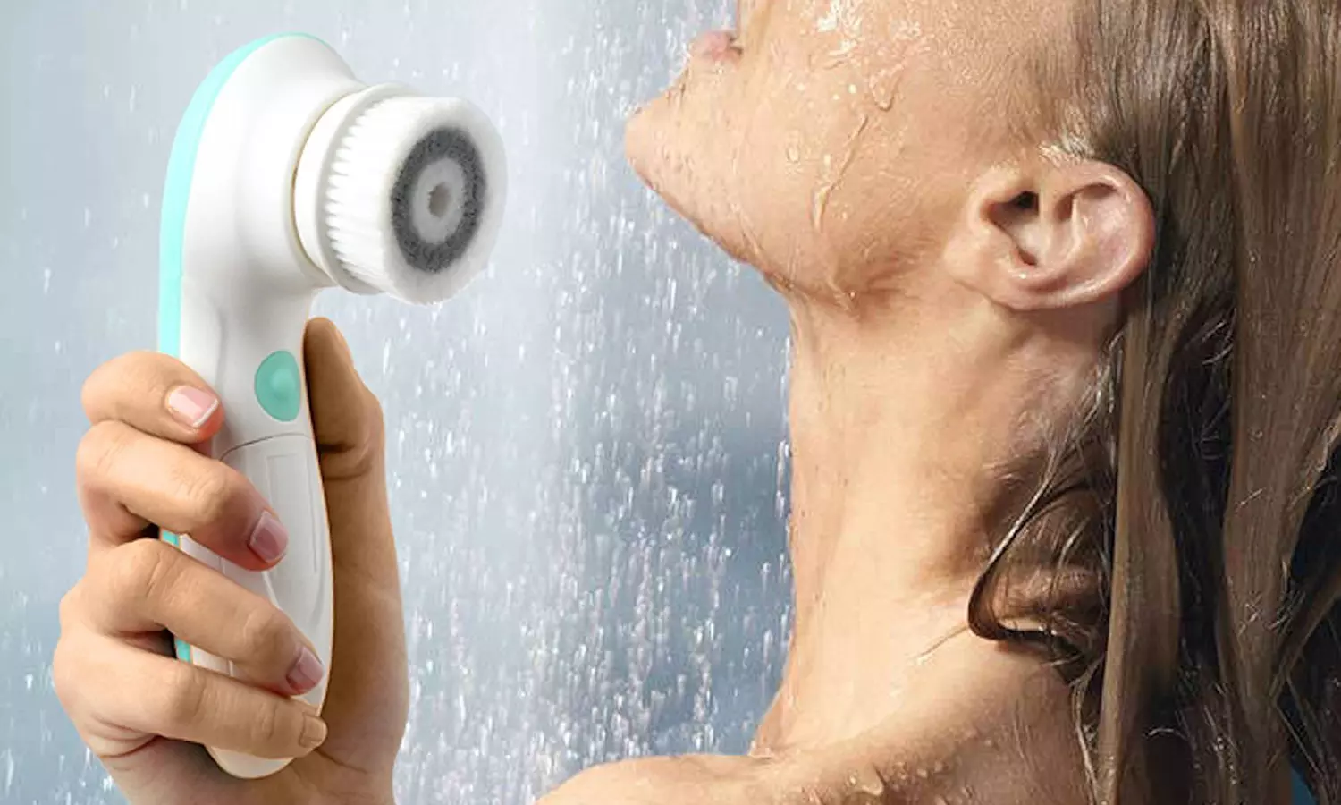 Brosse rotative visage 360°, 3 têtes interchangeables - Second Medium