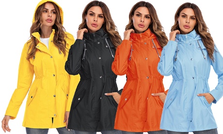 Impermeabile da donna, disponibile in vari colori e taglie, con spedizione gratuita