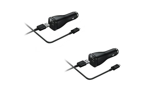 Samsung Adaptive Fast Charging Car Charger (1- or 2-Pack)