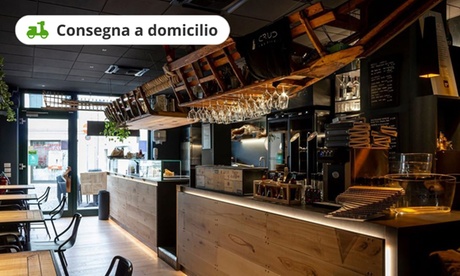 Box con portate di pesce e vino a scelta da CrudOsteria (sconto fino a 24%). Consegna a domicilio