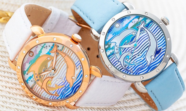 Orologio Da Donna In Vera Pelle E Madreperla Bertha Estella Disponibile In 4 Colori