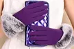 1 ou 2 paires de gants tactiles avec fausse fourrure Alice - Second Medium