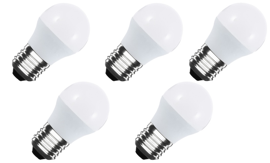 Image 1: Pack of Five of G45 E27 LED Bulbs