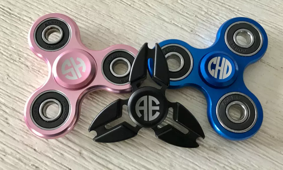 Personalized Fidget Spinners from Qualtry (Up to 73% Off). Four Options Available.   - Primary Image
