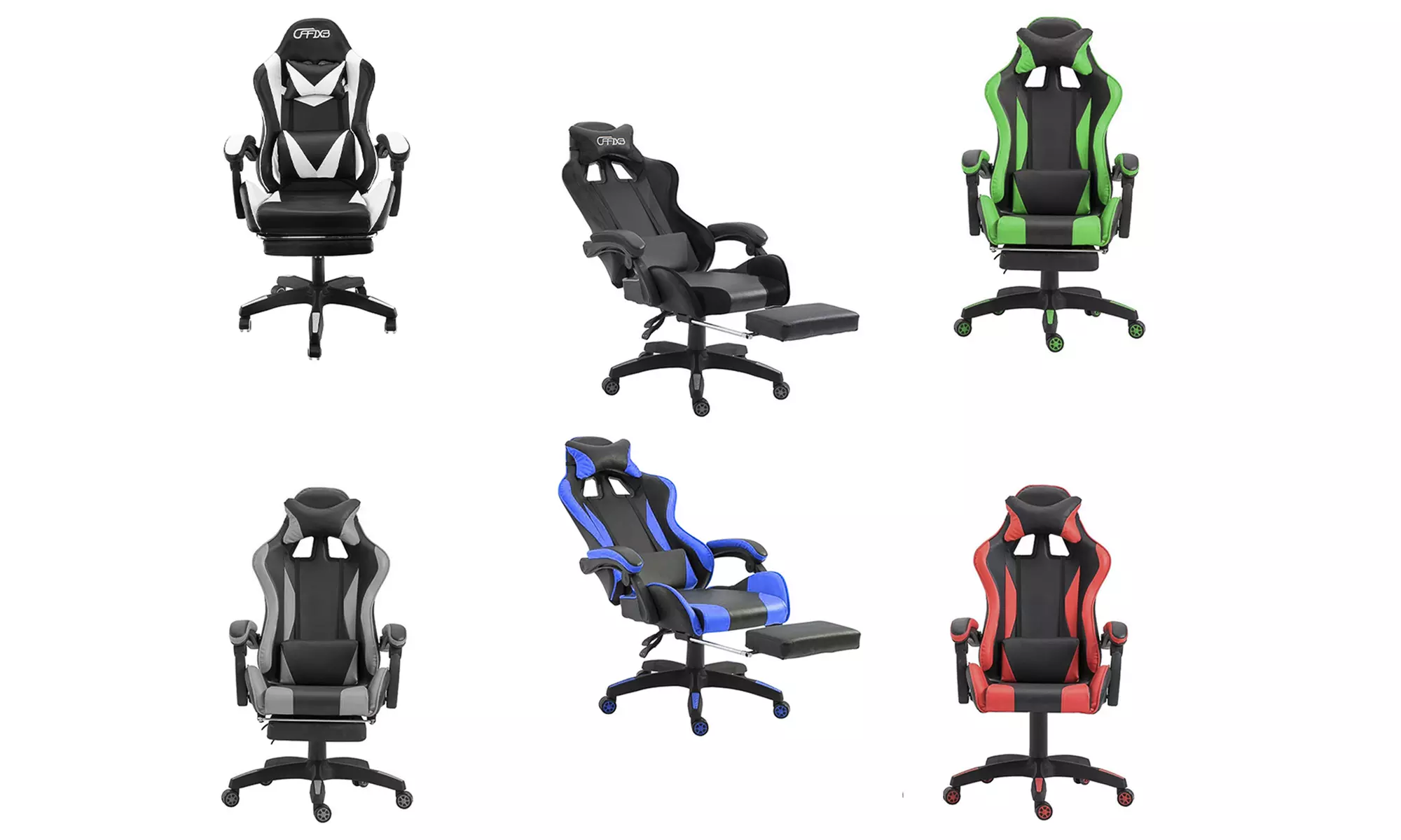 Sedia ufficio Gaming Azrace con poggiapiedi