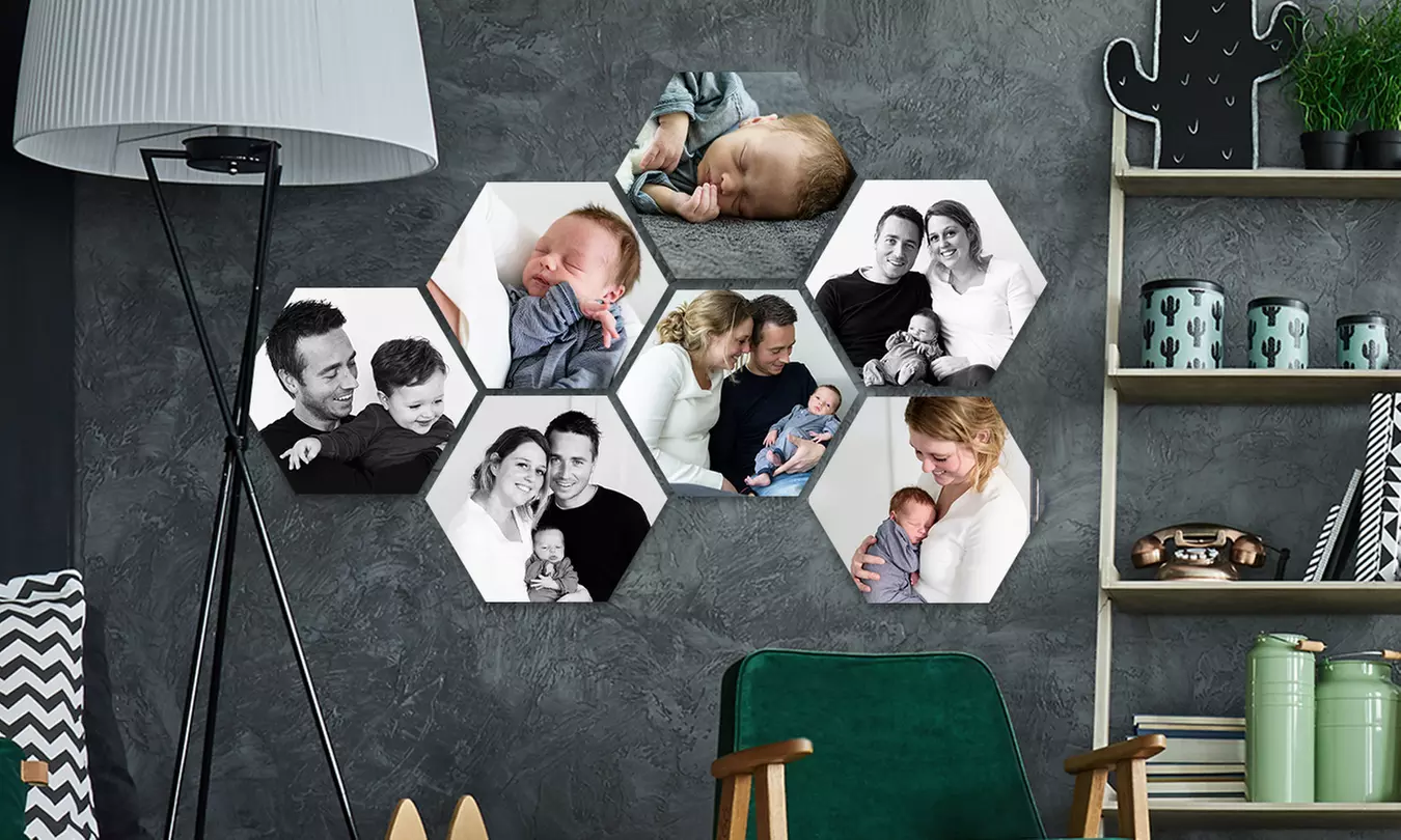 Jouw foto's in hexagon-vorm op forex via Fotoproducten - Primary Image