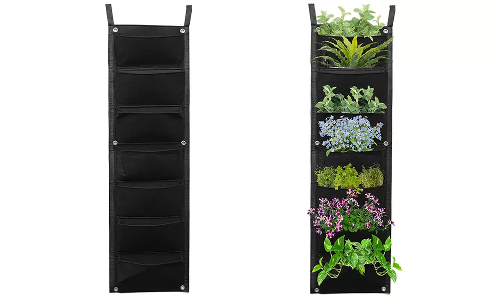 1 o 2 fioriere verticali da appendere con 7 tasche e con spedizione gratuita - Primary Image