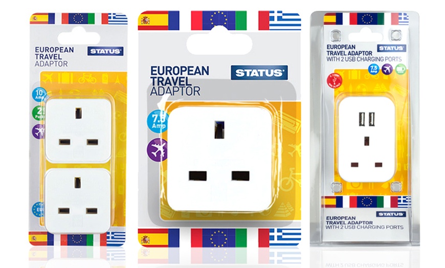 Image 1: Status European Travel Adaptor