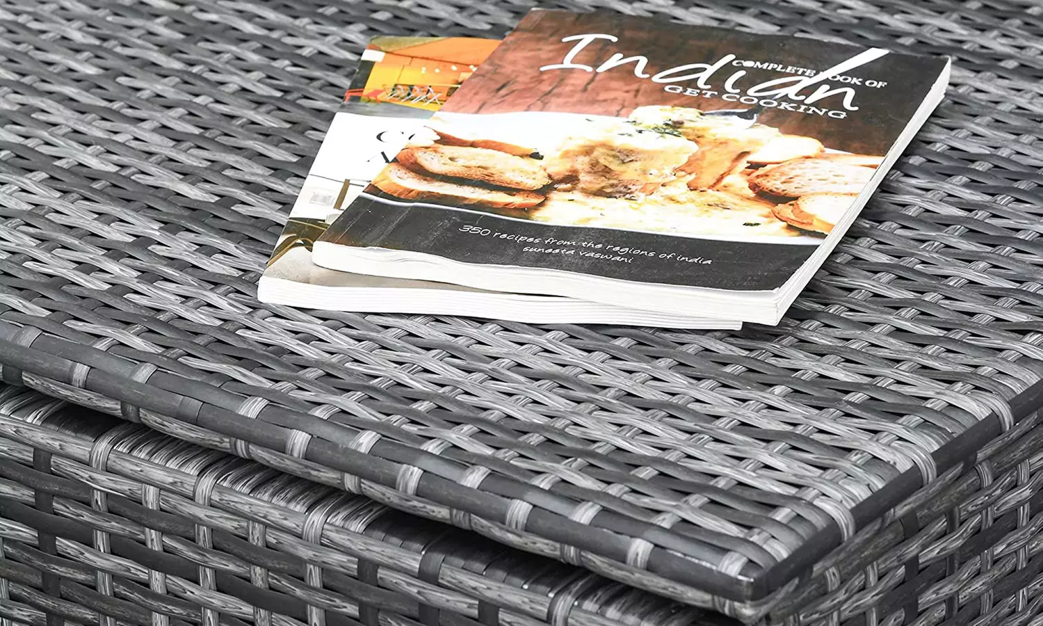 Outsunny Four Seater Rattan-Effect Corner Sofa Set