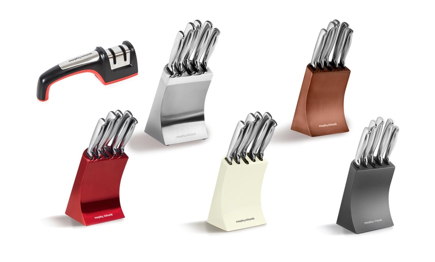 Image 1: Knife Block with Sharpener