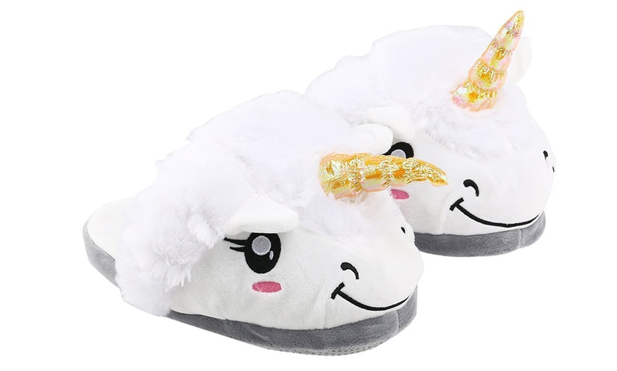 Image 2: Women's Unicorn Novelty Slippers