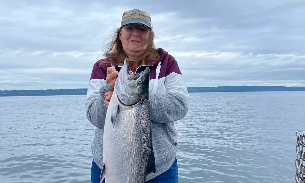 Embark on a Thrilling Salmon Fishing Trip with Tackle & Bait Adventure with All Private Boat - Second Medium