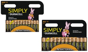  AA or AAA Duracell Batteries 