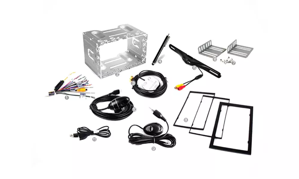 Pyle Double DIN Car Stereo, DVR Dash Cam, & Backup Cam with Wi-Fi & GPS - Second Medium